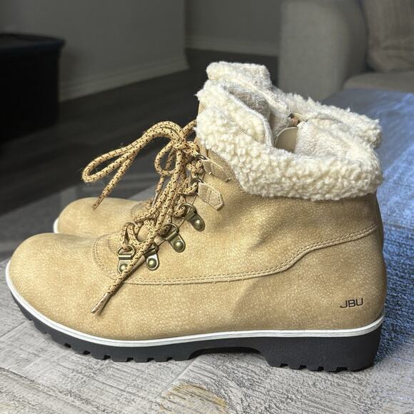 NEW JSport by Jambu Womens Size 8.5 M BLUESTONE Tan Hiker Ankle Boots Shoes - Picture 2 of 9